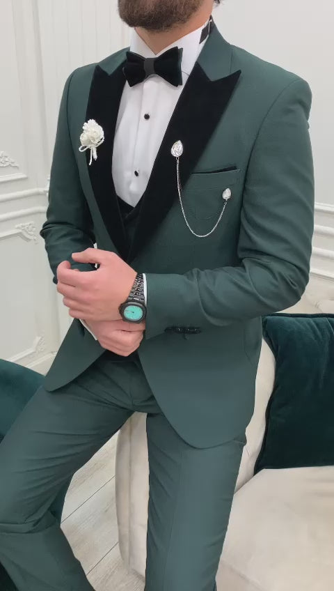 Green Dovetail Slim-Fit Italian Cut Tuxedo