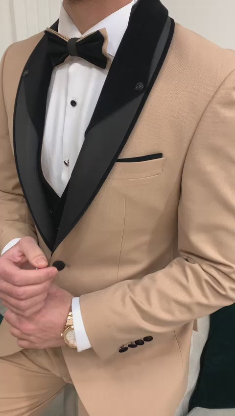 Cream Shawl Slim-Fit Italian Cut Tuxedo
