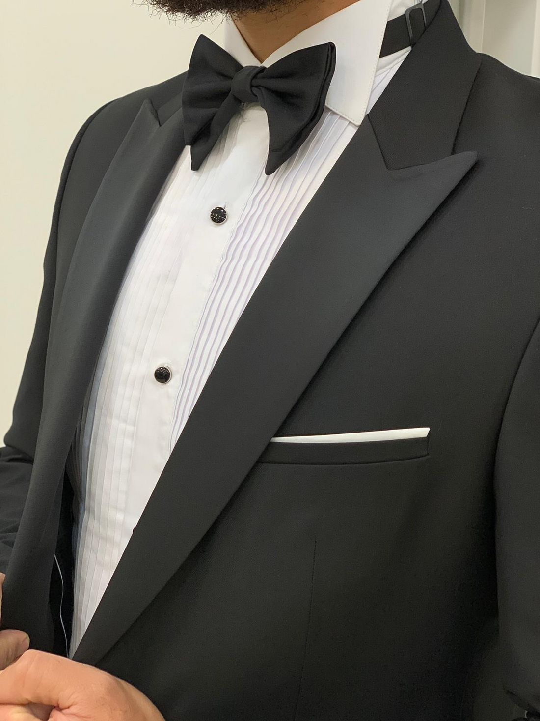 Black Groom Slim-Fit Italian Cut Tuxedo