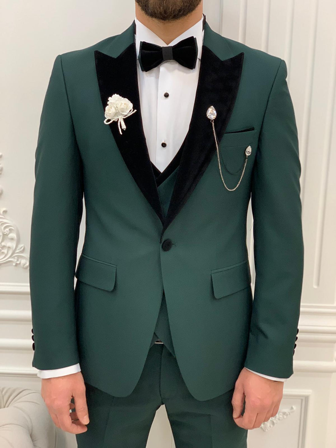 Green Dovetail Slim-Fit Italian Cut Tuxedo