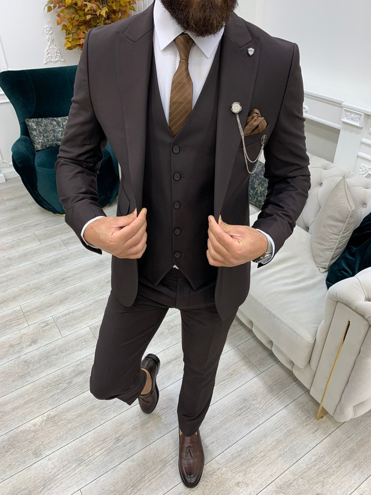 Buy Black Slim-fit Italian Cut Pinstripe Suit Men Suit for Men 3 Piece  Stripe Party Suit Black Wedding Suit Black Slim-fit Striped Suit Online in  India - Etsy