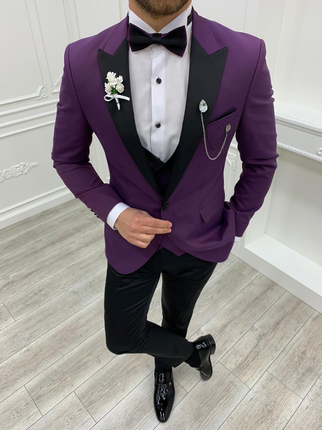 Purple Dovetail Slim-Fit Tuxedo