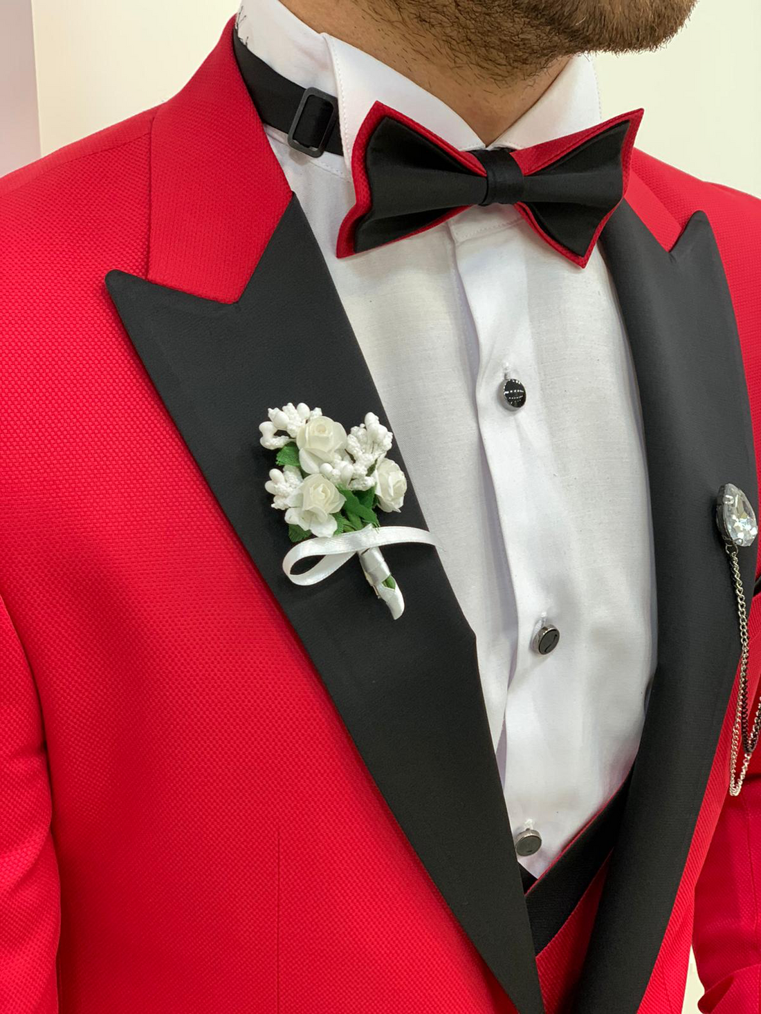 Red Dovetail Slim-Fit Tuxedo
