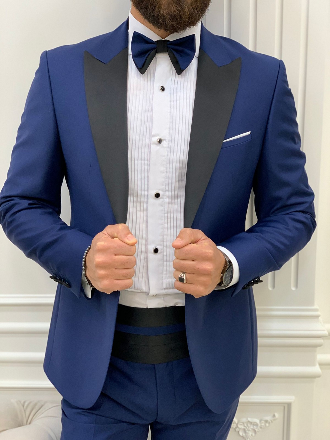 Sax Groom Slim-Fit Italian Cut Tuxedo