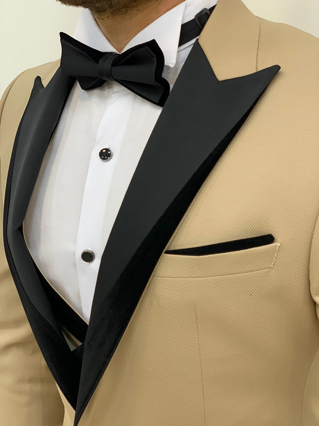Cream Dovetail Slim-Fit Tuxedo