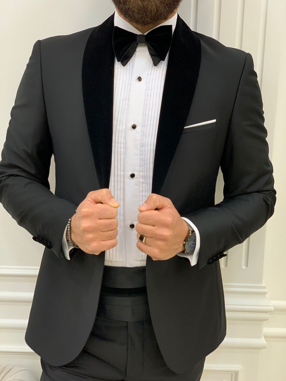 Black Shawl Slim-Fit Italian Cut Tuxedo