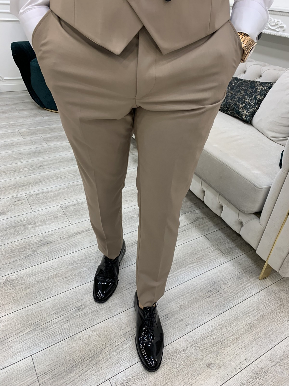 Light Brown Dovetail Slim-Fit Italian Cut Tuxedo