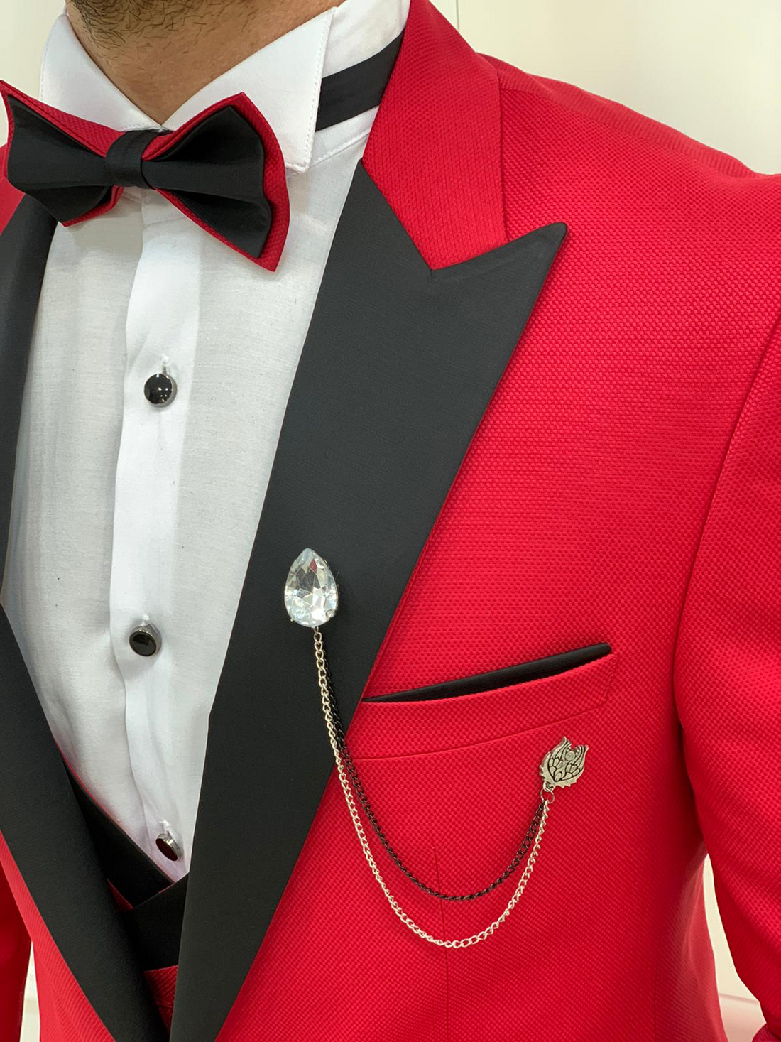 Red Dovetail Slim-Fit Tuxedo