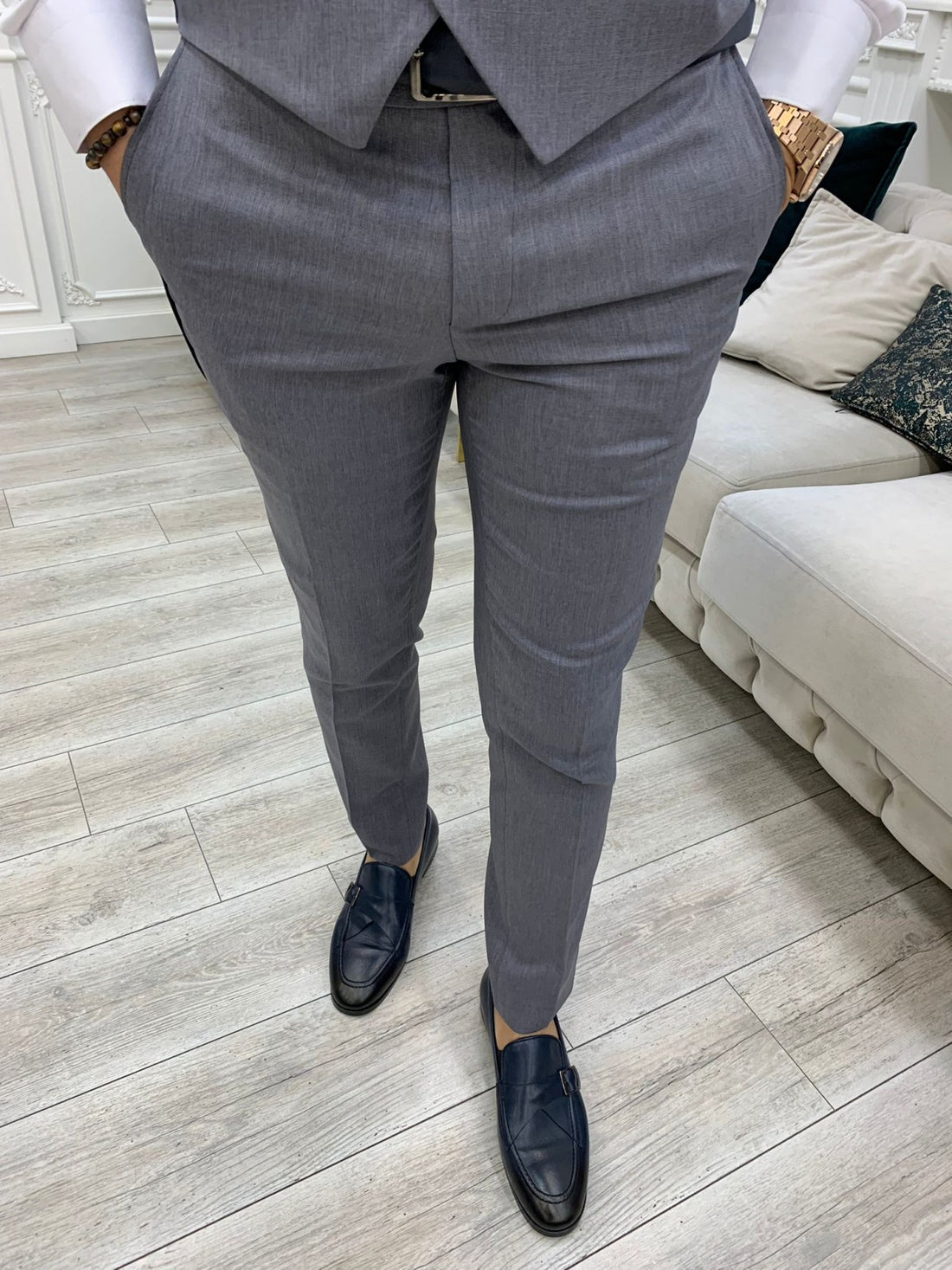 Grey Slim-Fit Italian Cut Suit