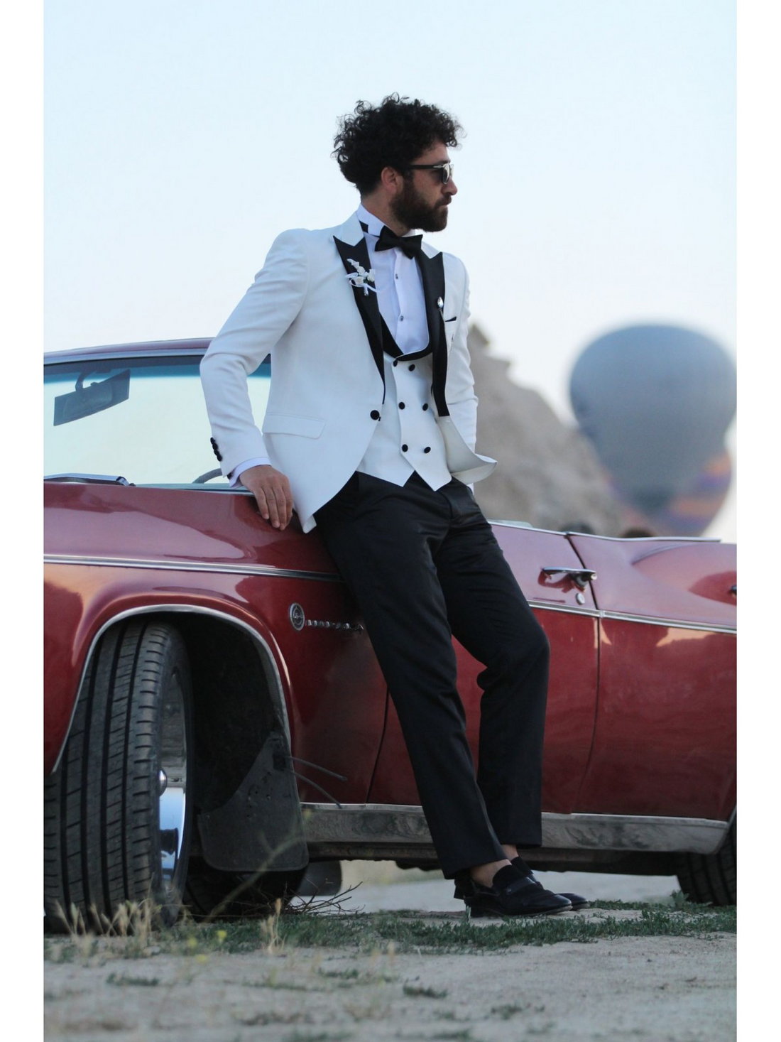 White Dovetail Slim-Fit Tuxedo
