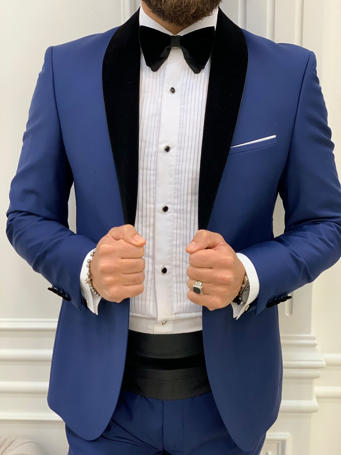 Blue Shawl Slim-Fit Italian Cut Tuxedo