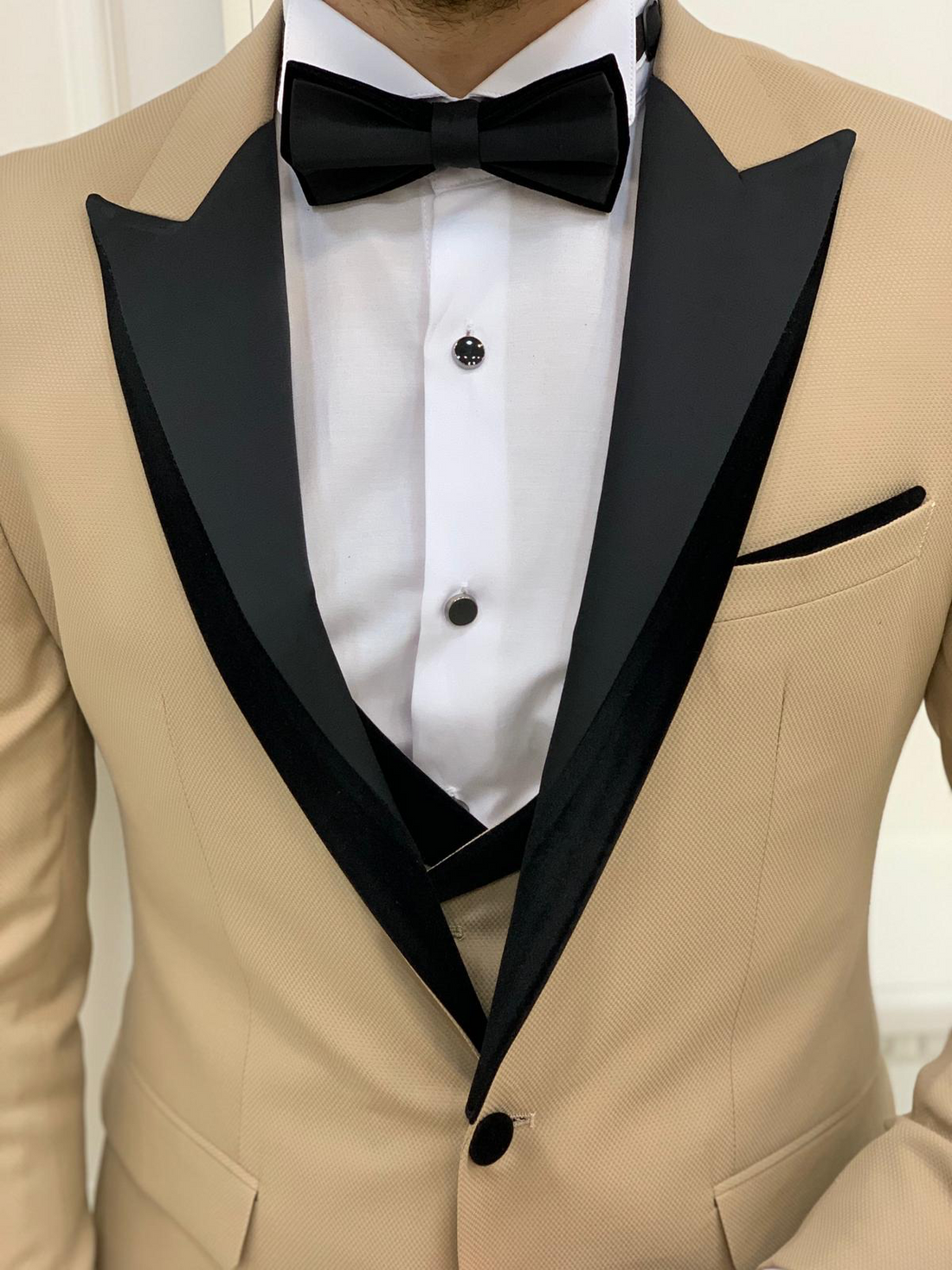Cream Dovetail Slim-Fit Tuxedo