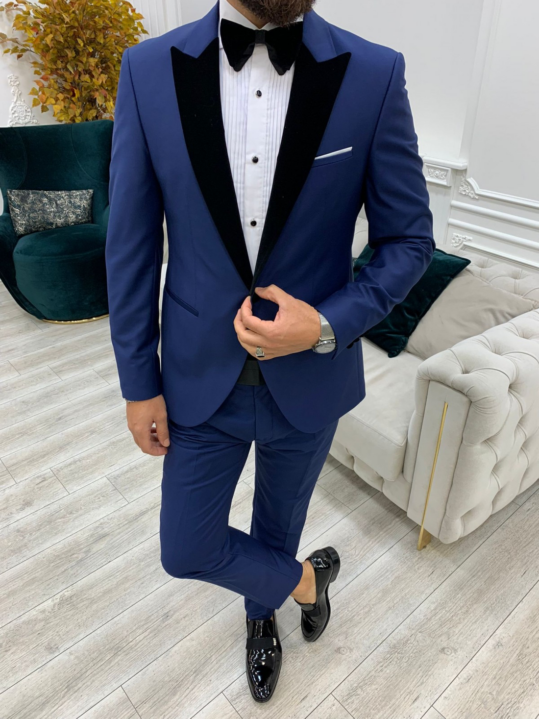 Blue Groom Slim-Fit Italian Cut Tuxedo