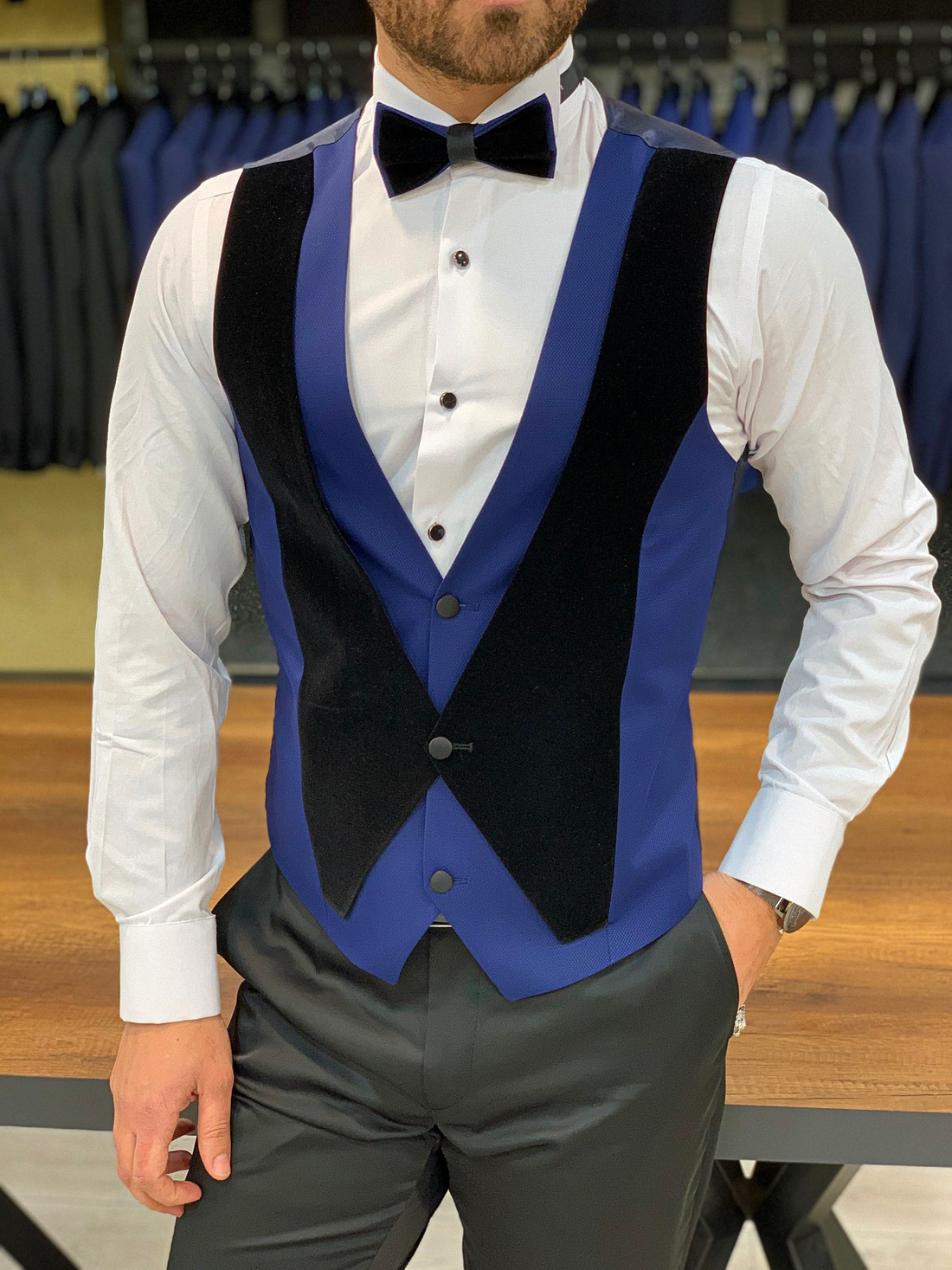 Sax Dovetail Slim-Fit Tuxedo