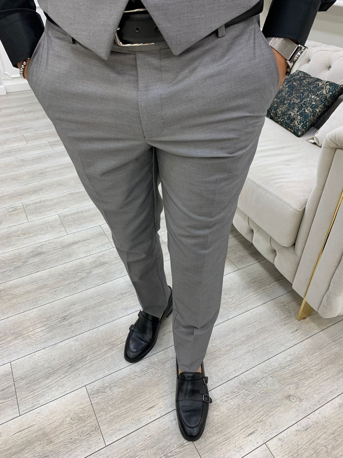 Grey Slim-Fit Italian Cut Suit