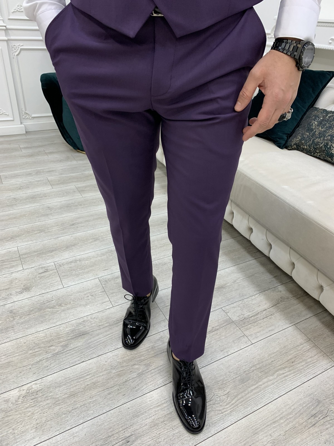 Purple Dovetail Slim-Fit Italian Cut Tuxedo