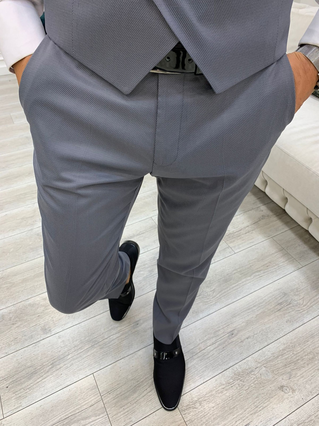 Grey Groom Slim-Fit Tuxedo