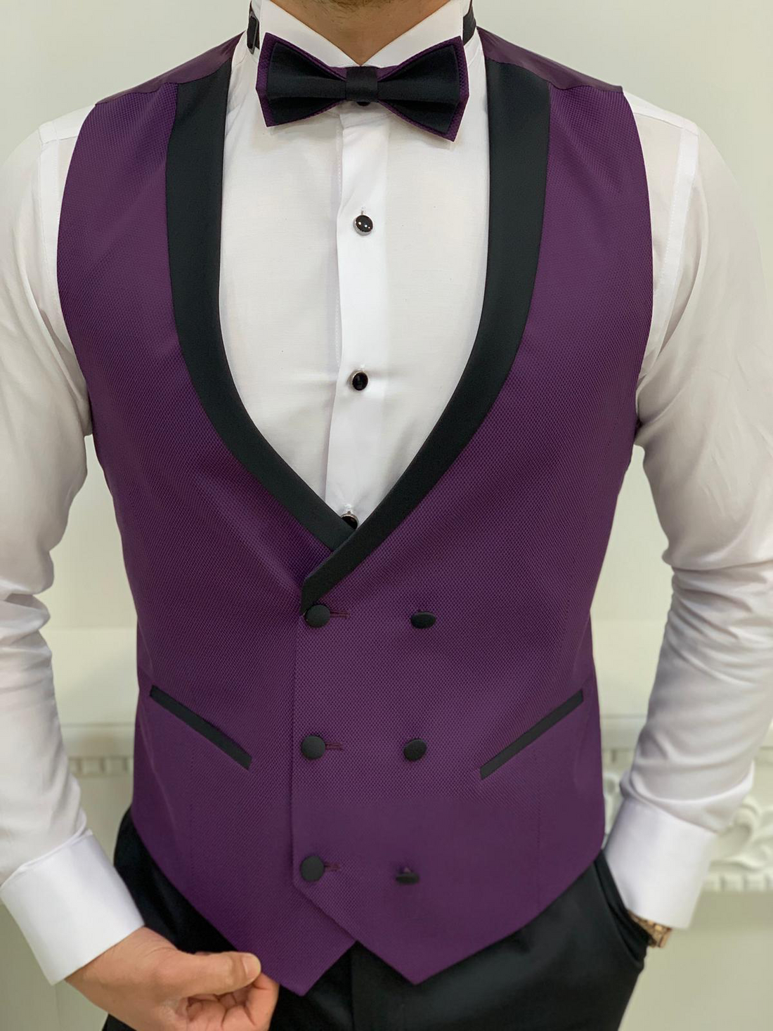 Purple Slim-Fit Italian Cut Tuxedo