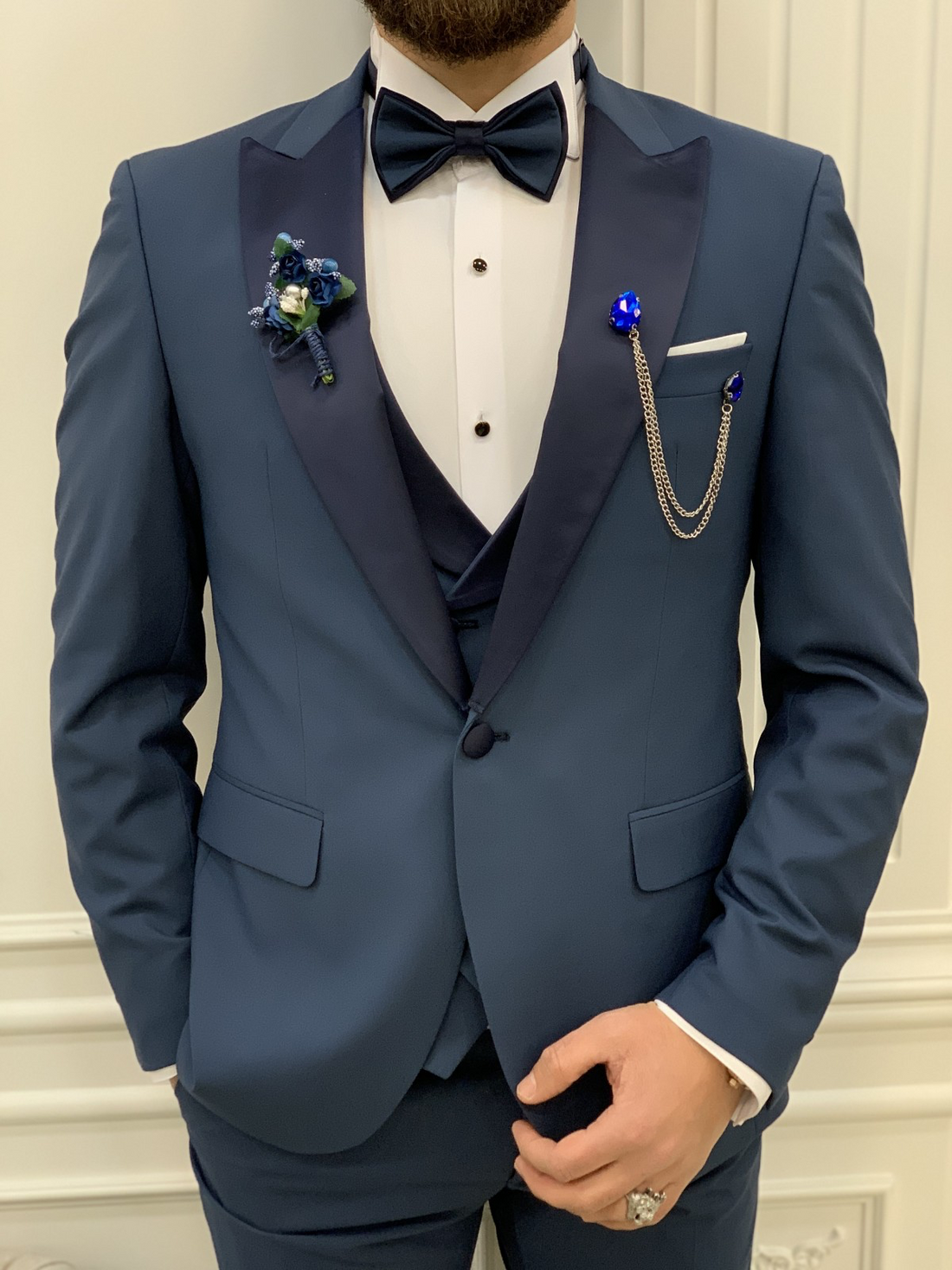 Blue Dovetail Slim-Fit Italian Cut Tuxedo