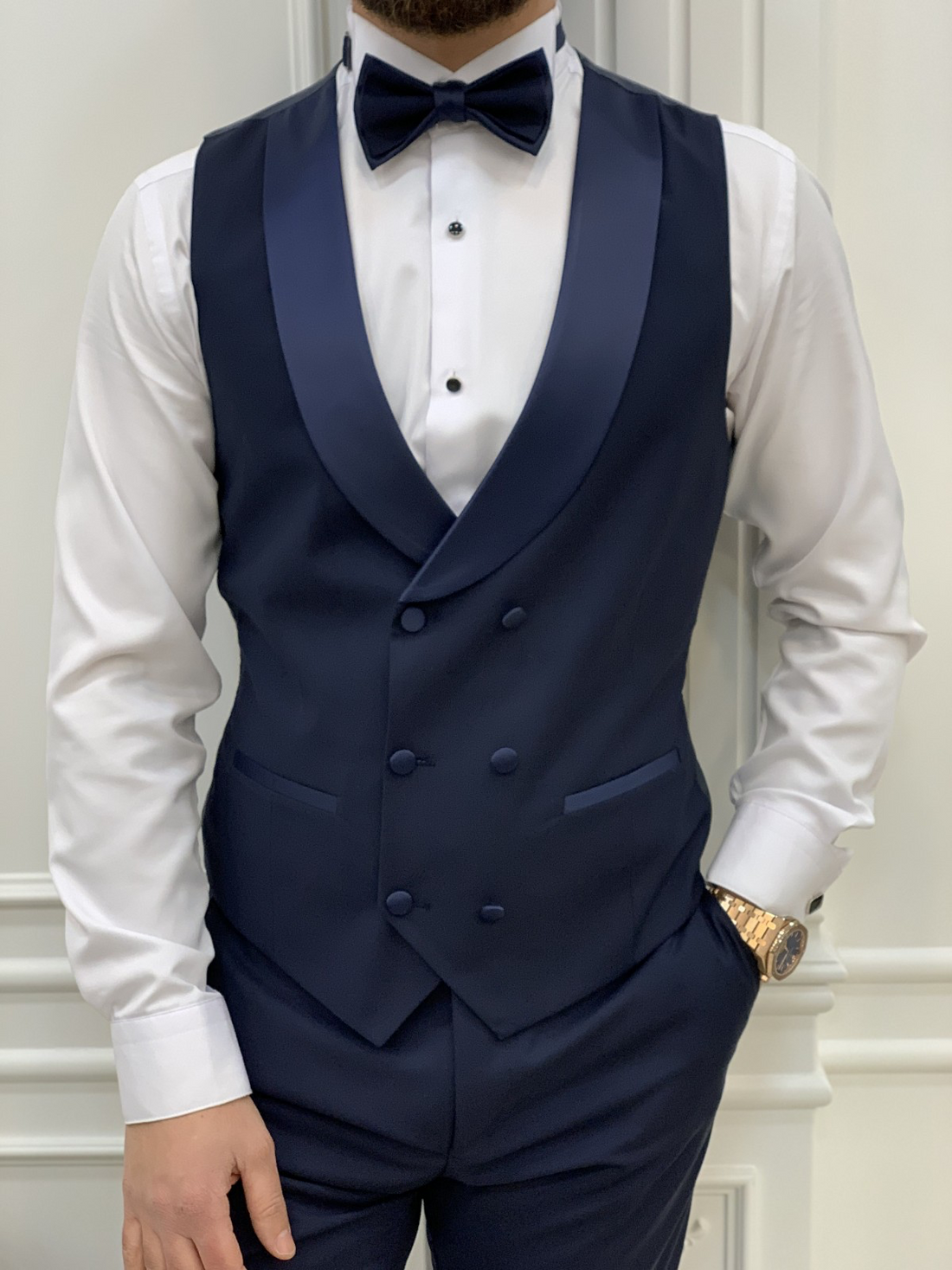 Dark Blue Dovetail Slim-Fit Italian Cut Tuxedo