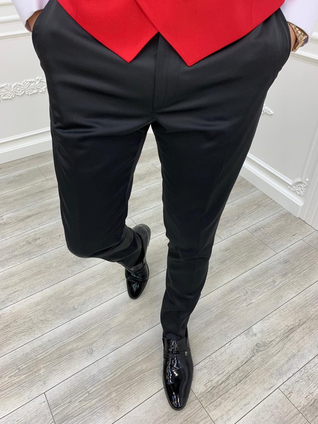 Red Shawl Slim-Fit Tuxedo