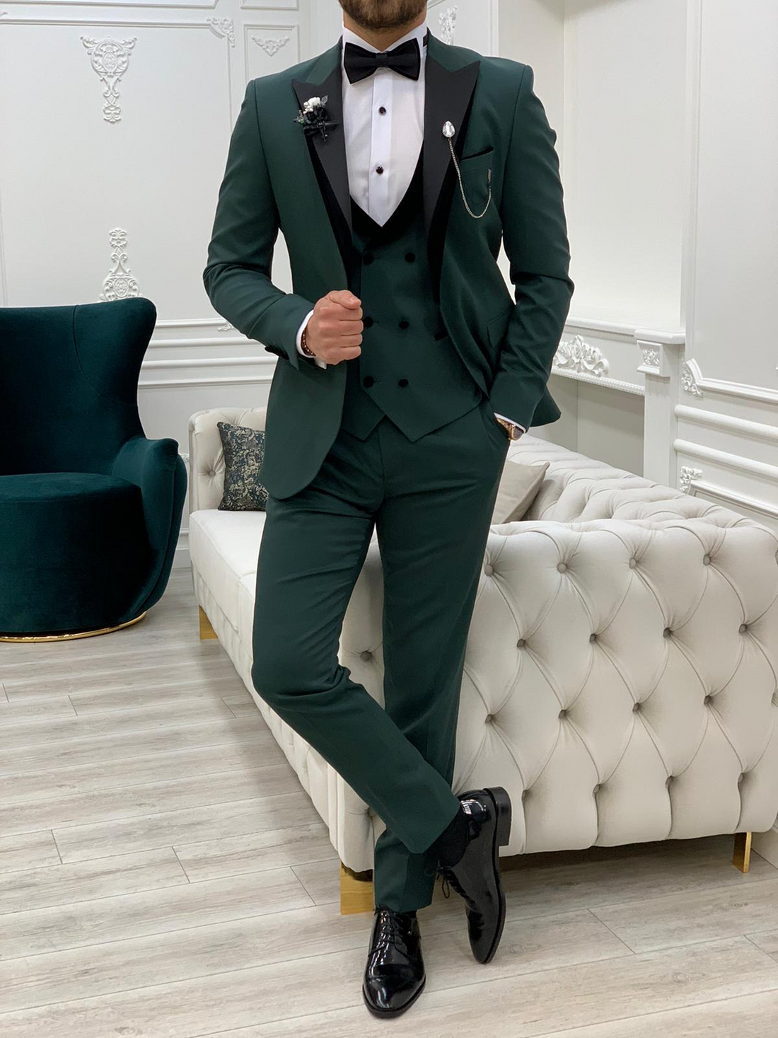 Green Dovetail Slim-Fit Tuxedo