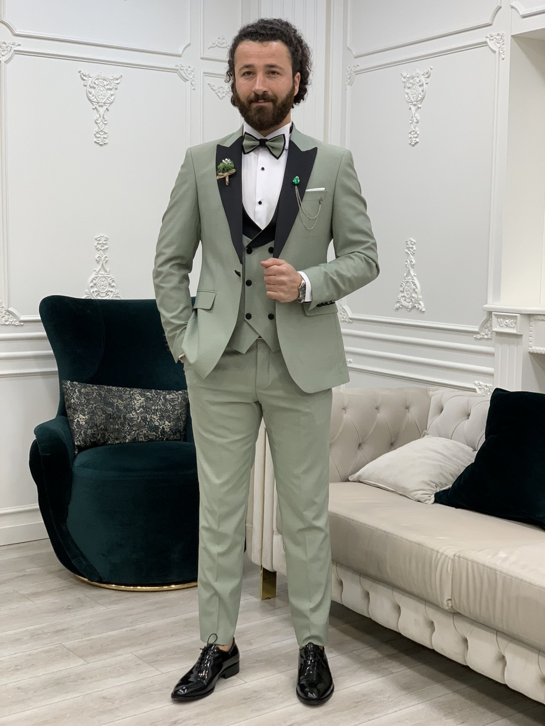 Light Green Dovetail Slim-Fit Italian Cut Tuxedo