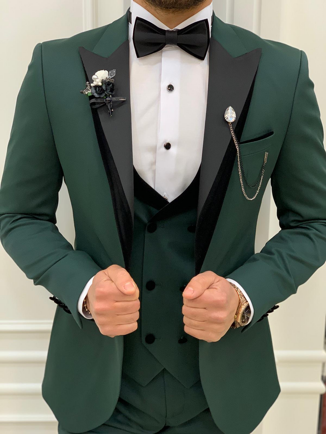 Green Dovetail Slim-Fit Tuxedo