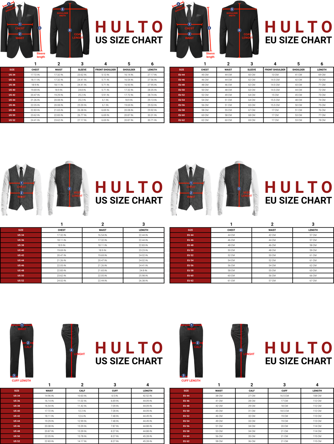 Red Slim-Fit Italian Cut Suit