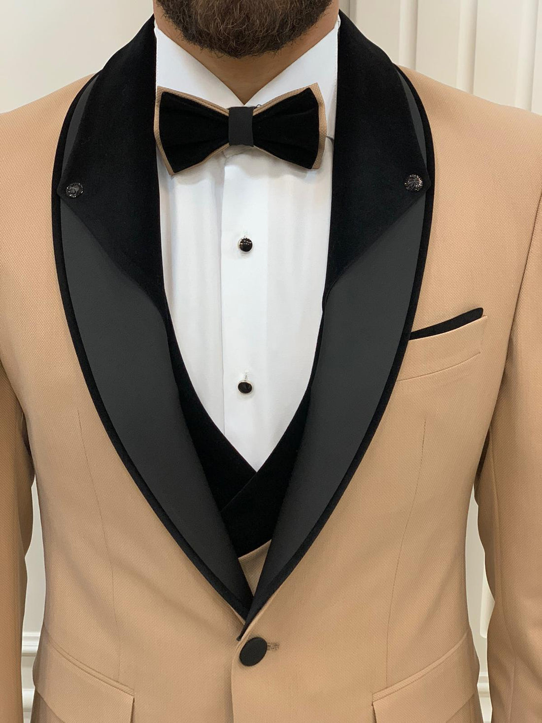 Cream Shawl Slim-Fit Italian Cut Tuxedo