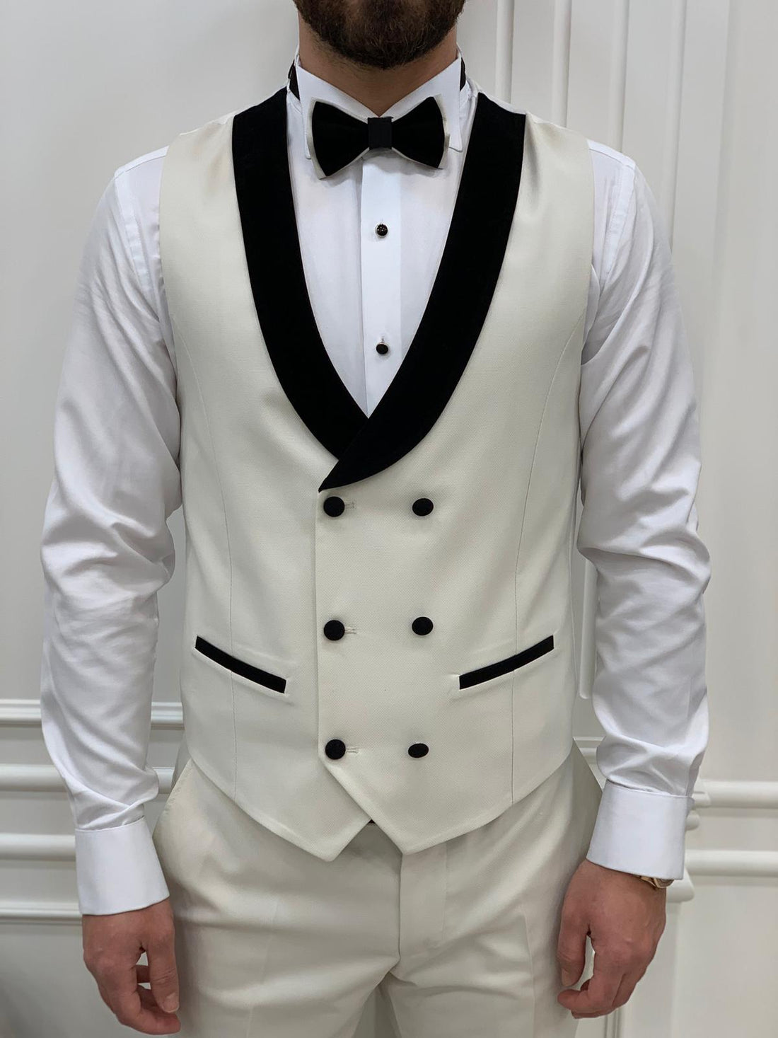 White Shawl Slim-Fit Italian Cut Tuxedo