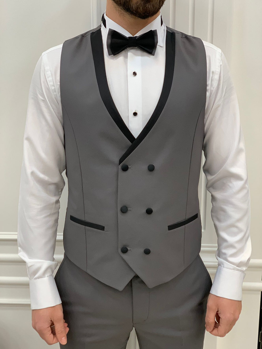 Grey Dovetail Slim-Fit Italian Cut Tuxedo