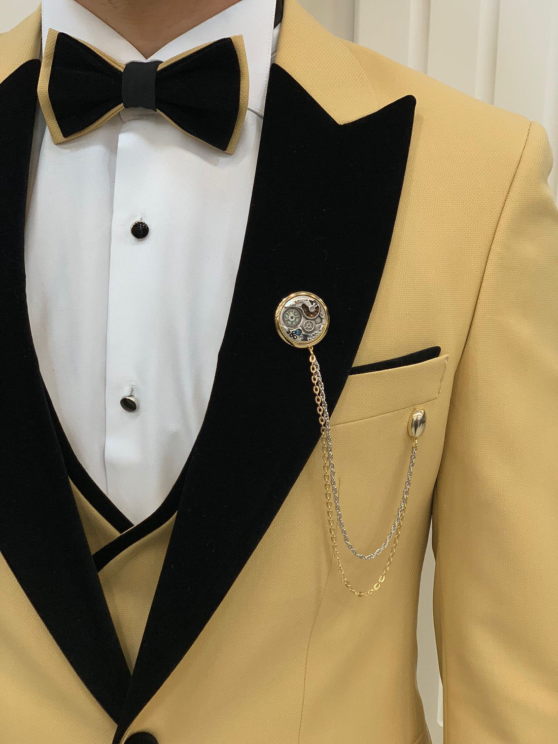 Yellow Dovetail Slim-Fit Italian Cut Tuxedo