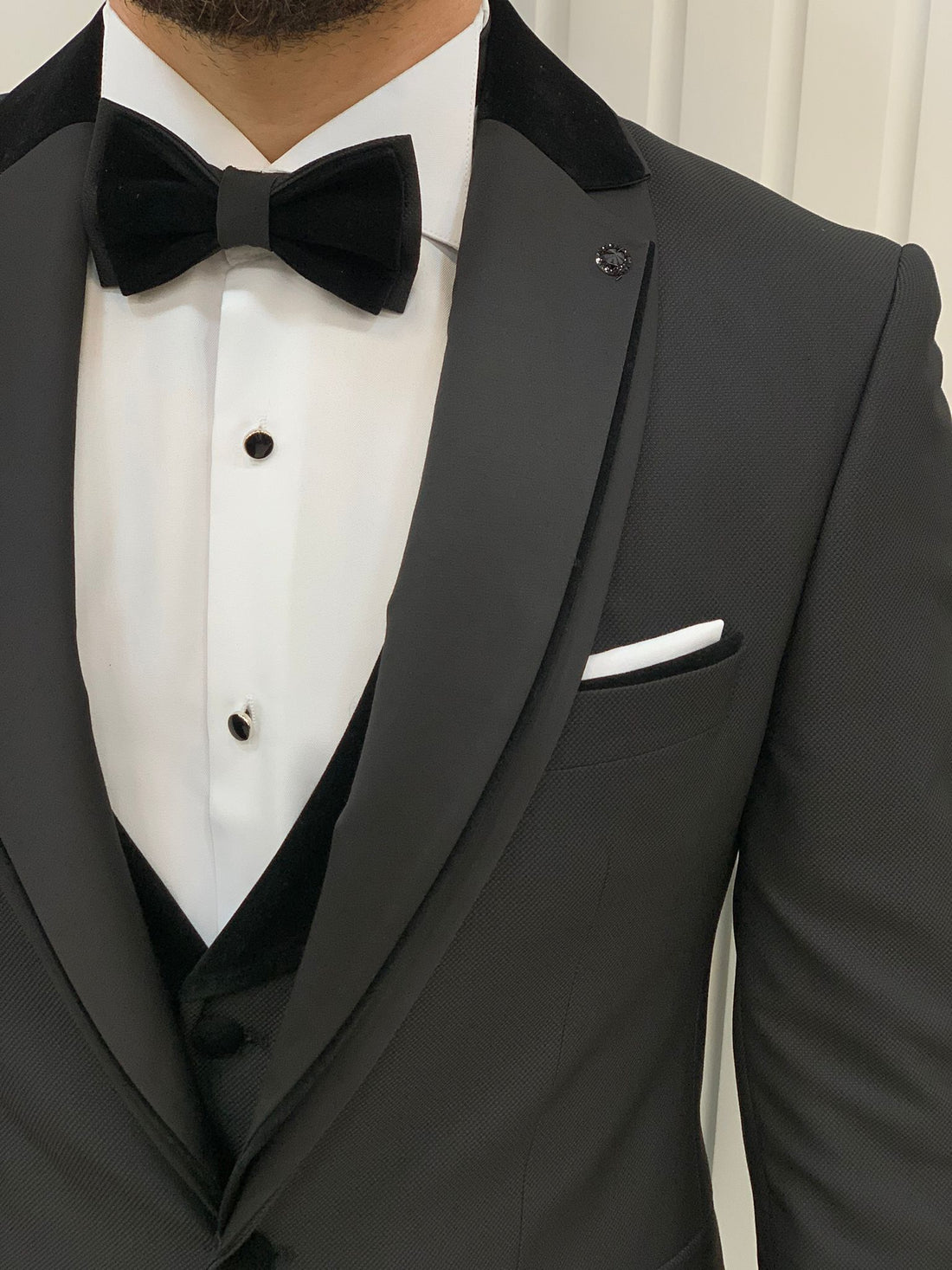 Black Shawl Slim-Fit Italian Cut Tuxedo