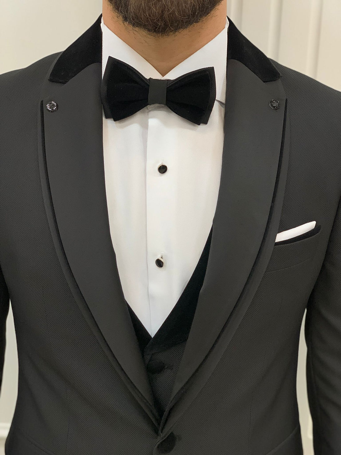 Black Shawl Slim-Fit Italian Cut Tuxedo