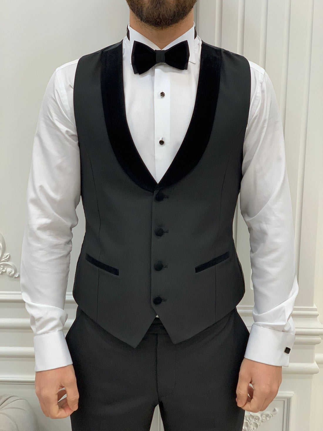 Black Shawl Slim-Fit Italian Cut Tuxedo