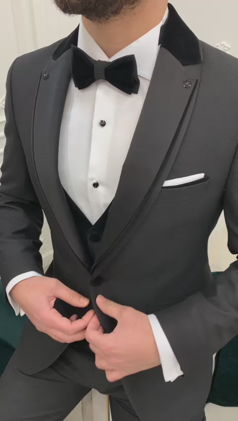 Black Shawl Slim-Fit Italian Cut Tuxedo