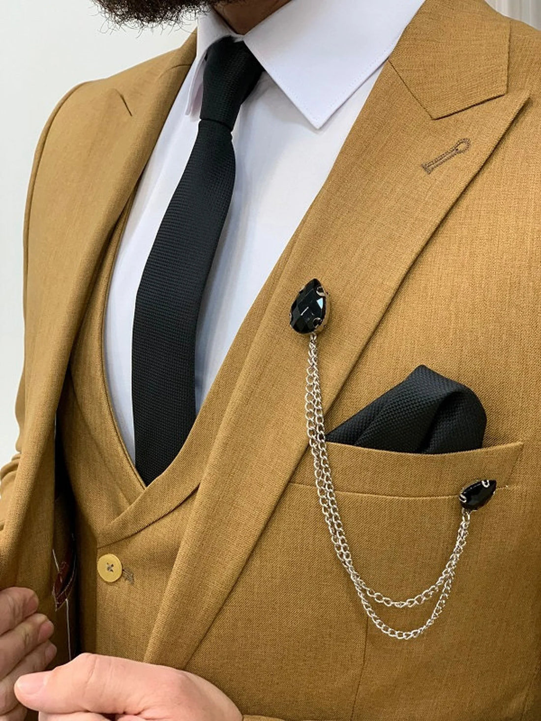 Mustard Slim-Fit Italian Cut Suit